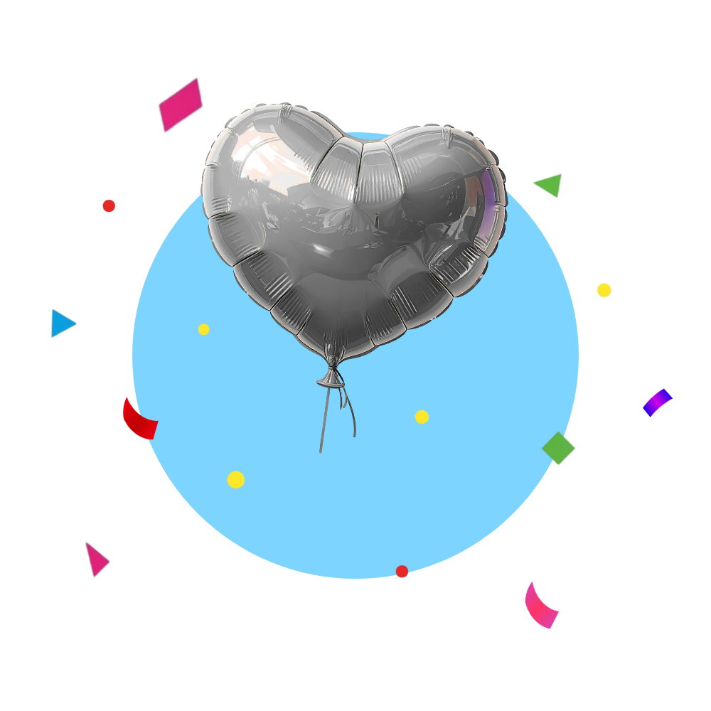 Mylar Proposals Silver Balloon (Air)