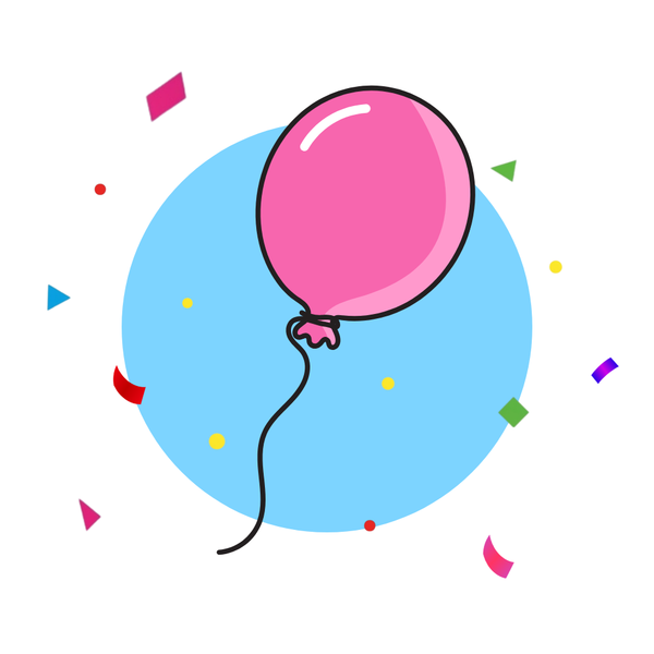 24-Inch Balloon - Helium Filled (Hot Pink)