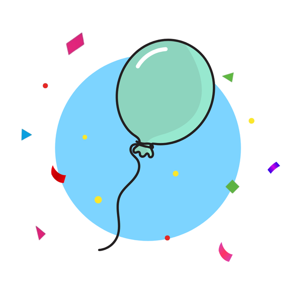 24-Inch Balloon - Air Filled (Monet)