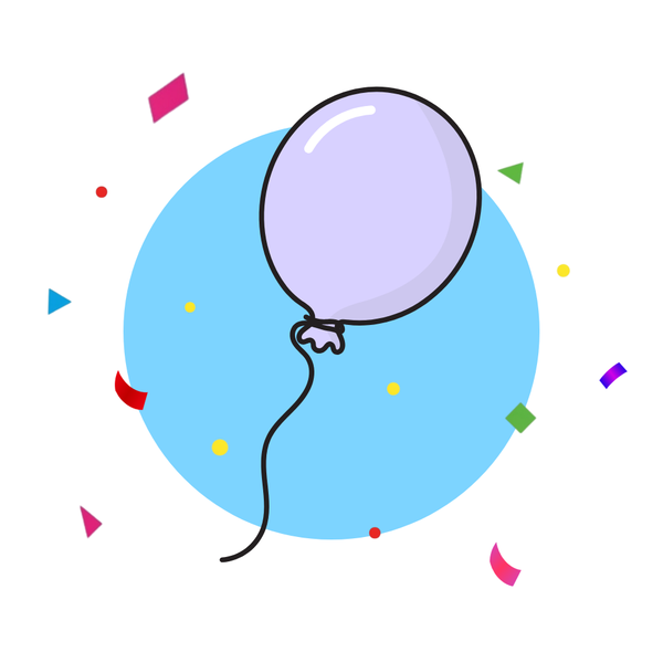 24-Inch Balloon - Helium Filled (Fog)