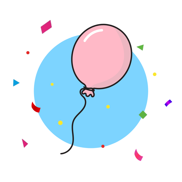 24-Inch Balloon - Helium Filled (Blossom)