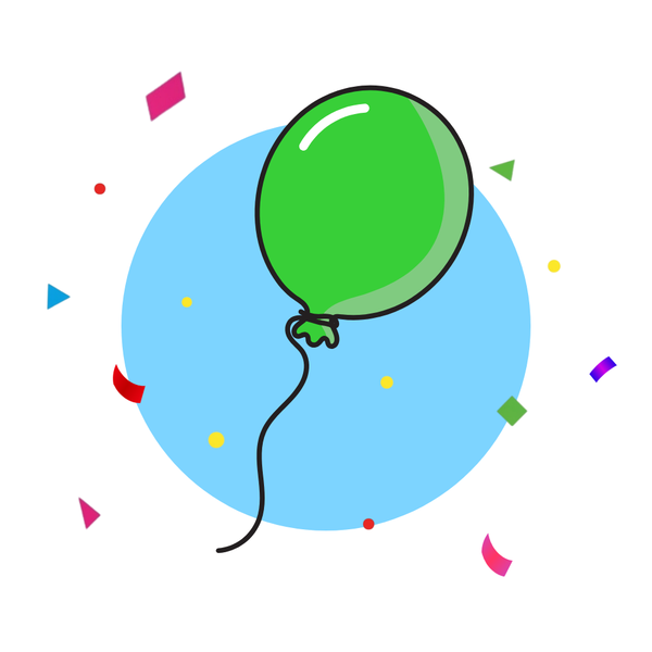 24-Inch Balloon - Helium Filled (Lime Green)