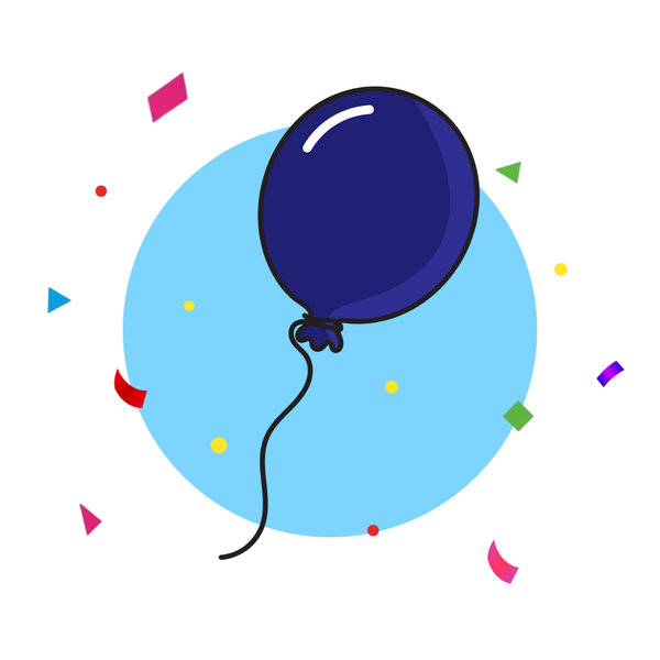 24-Inch Balloon - Helium Filled (Metallic Midnight Blue)