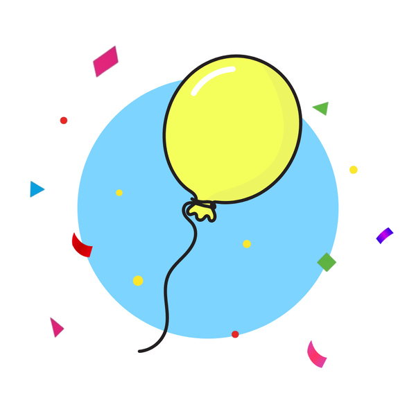24-Inch Balloon - Air Filled (Lemonade)