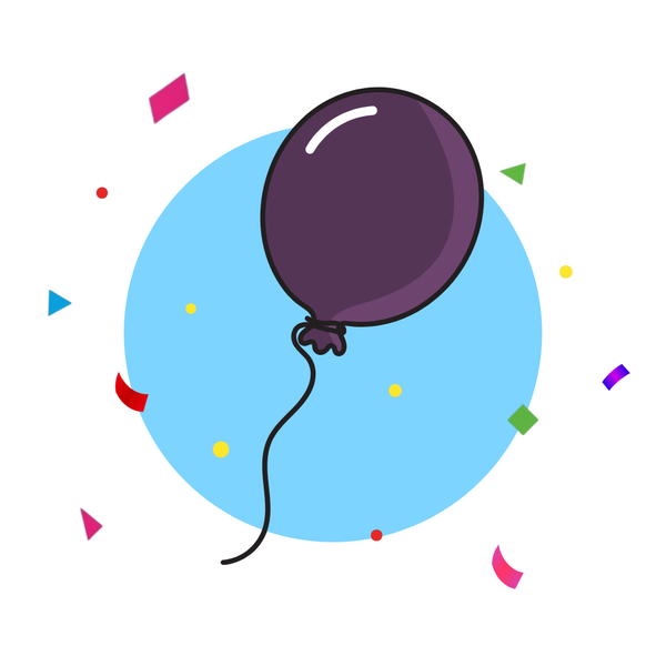 24-Inch Balloon - Helium Filled (Plum Purple)