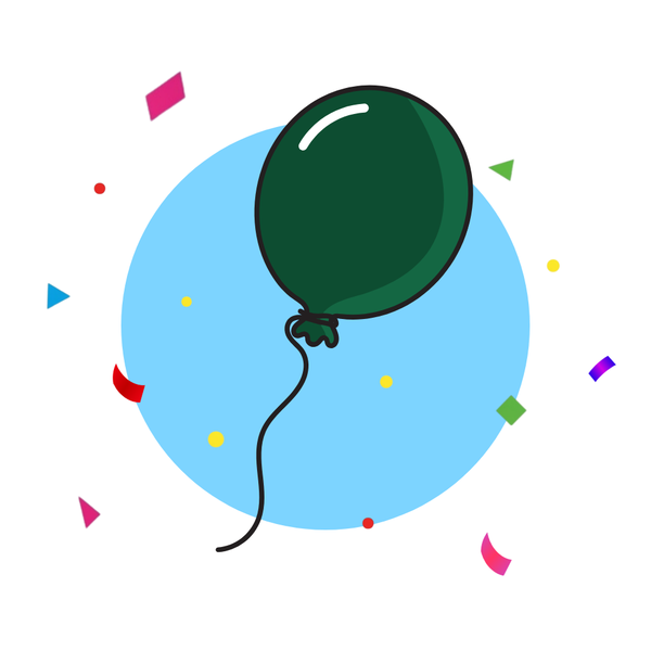 24-Inch Balloon - Helium Filled (Evergreen)