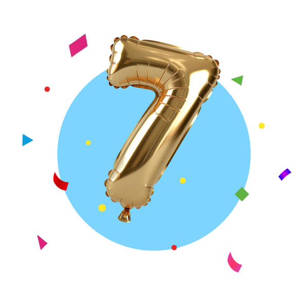 Mylar Number Gold Balloon