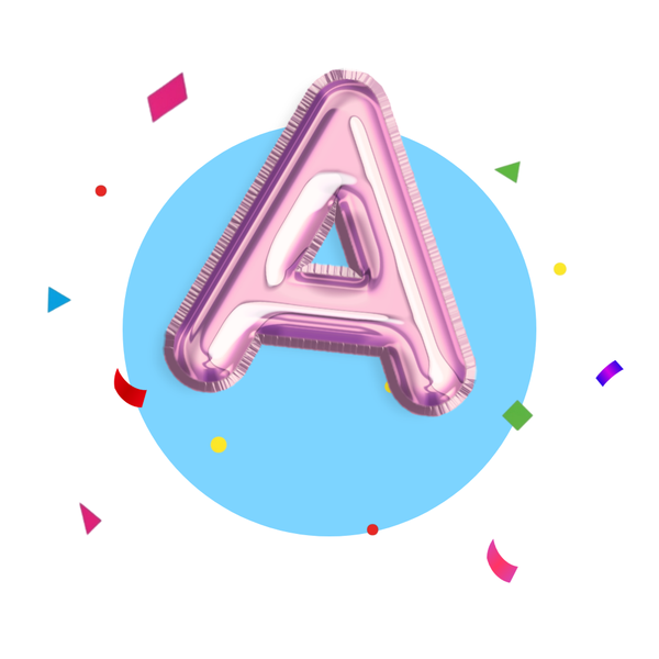 Mylar Letters Rose Gold Balloon