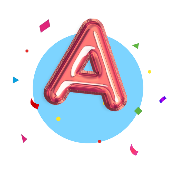 Mylar Letters Red Balloon