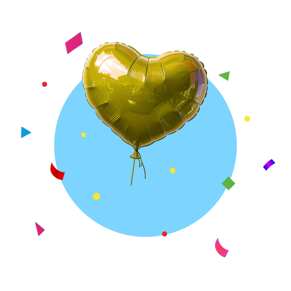 Mylar Proposals Gold Balloon
