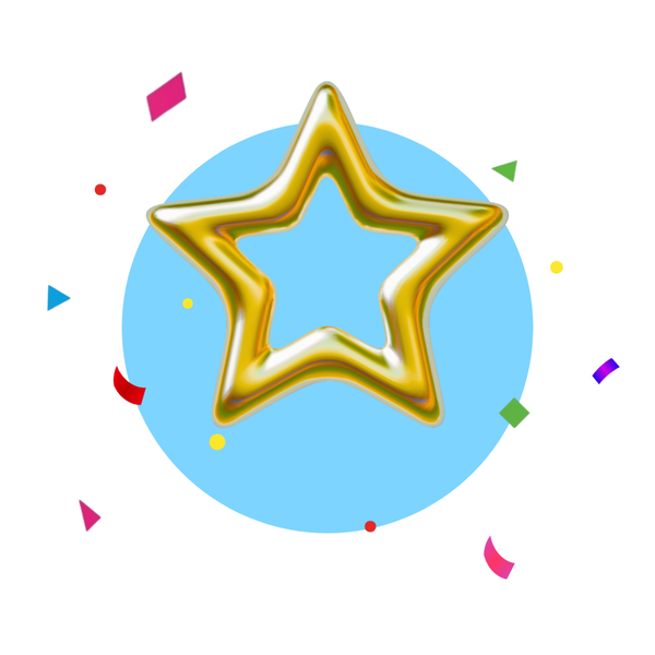 Mylar Characters Gold Balloon